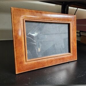 Brown Leather Picture Frame 9.5×7.5